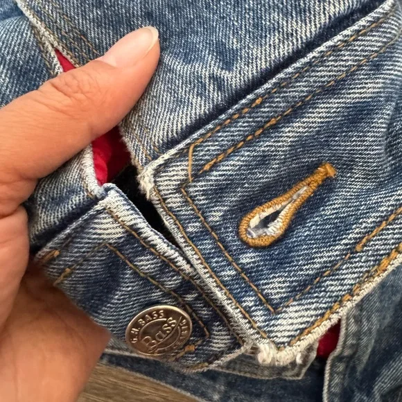 GH Bass & Co Men’s Vinatge Bomber Lined Jean Jackett Size M - Picture 12 of 16